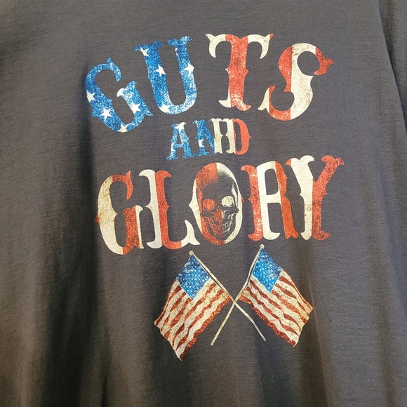 American Patriotic T-shirt Size 2XL Grey - Picture 5 of 5